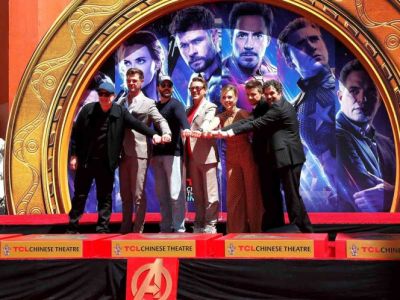 Avengers plasman sus huellas en el Paseo de la Fama