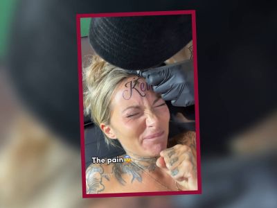 ¿Todo por amor? Mujer se tatúa el nombre de su novio... ¡En la frente!; la 'tunden' en redes