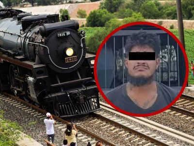 Detienen a sujeto por intento de sabotaje a la locomotora 